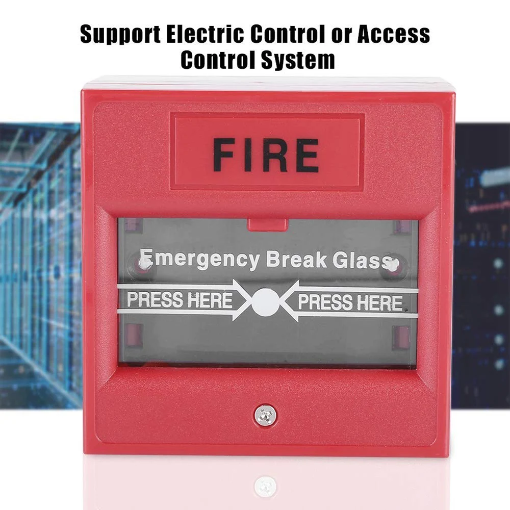 

Fire Alarm Swtich Glass Break Alarm Button Emergency Door Release Urgent Exit Button Release for Lock Security System