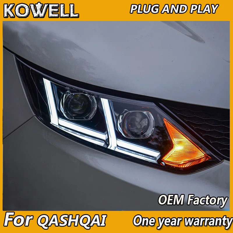 Автомобильная фара KOWELL styli для Nissan Qashqai передсветильник s 2016 светодиодный