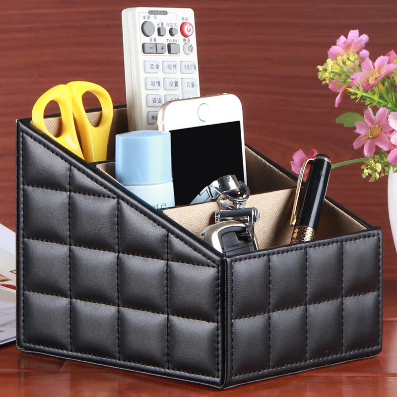 

Three desktop storage box living room tea table remote control sorting box
