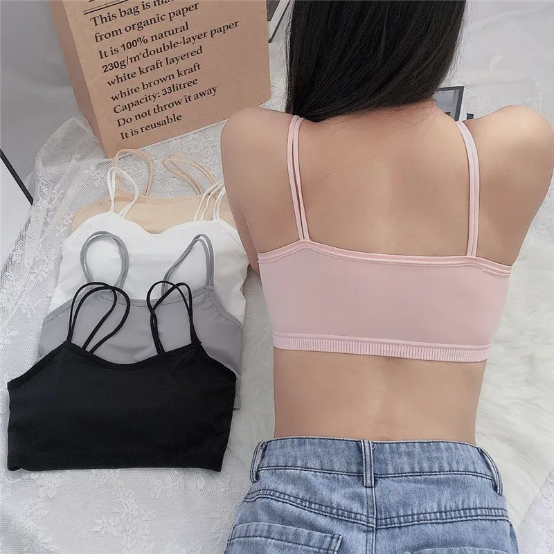 여성 탱크 작물 톱 섹시한 여성 속옷 원활한 자르기 탑스 란제리 Femme 스트랩 조정 가능한 캐미솔 스트리트 패션 여성 톱