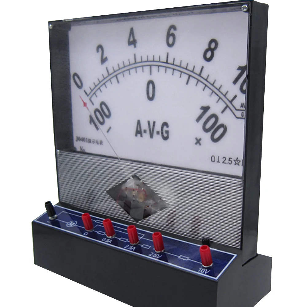 Misuratore dimostrativo didattico misura corrente continua tensione cc galvanometro elettromagnetico strumento didattico supporti didattici - immagine 4