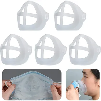 

5pcs Mask Bracket Support Breathing Assist Unisex Reusable -Dustproof Mask bracketPM2.5 Windproof Haze Pollution Respirato