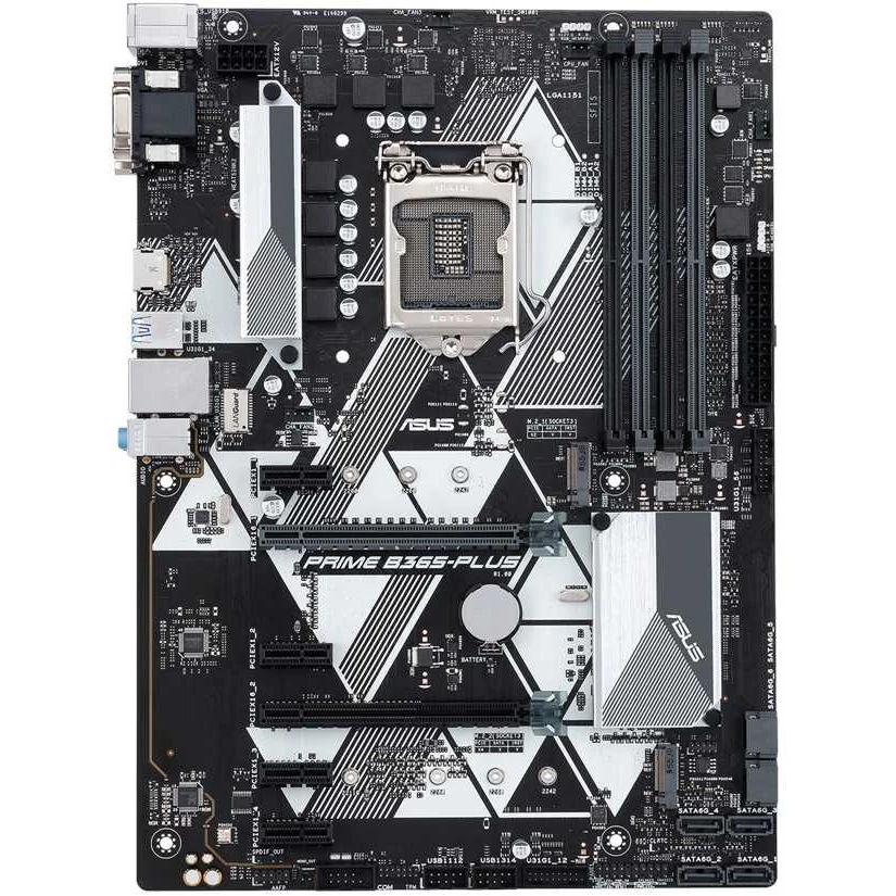 Материнская плата Asus PRIME B365-PLUS Soc-1151v2 Intel B365 4xDDR4 ATX AC`97 8ch(7.1) GbLAN+VGA+DVI