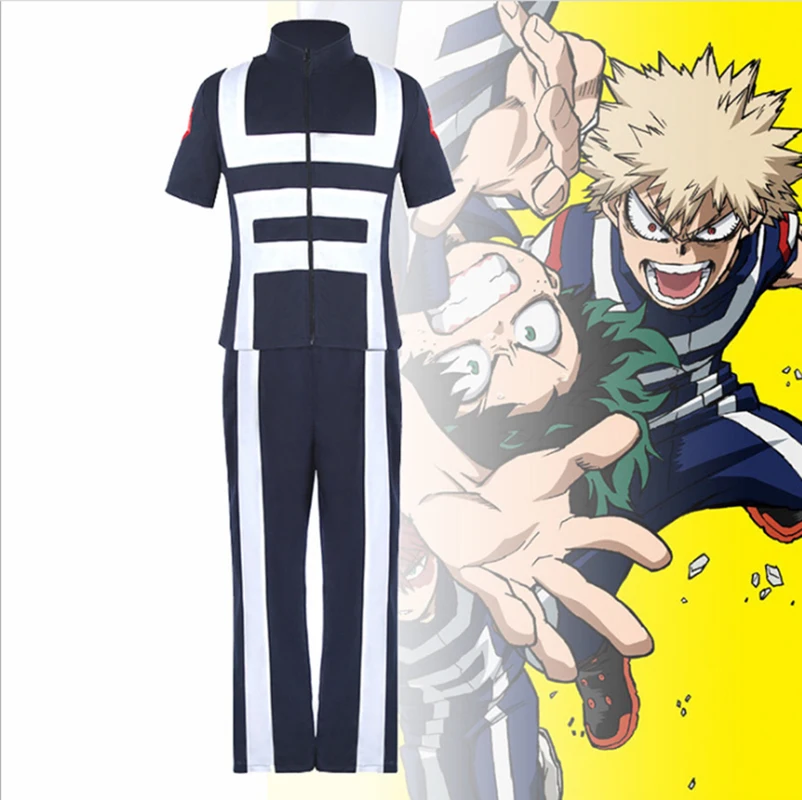 Boku no Hero Academy My Hero Academy карнавальный костюм OCHACO URARAKA мидория изуку Bakugou Midoriya Iida спортивная форма для школьников