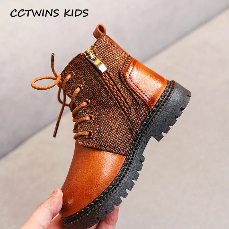 CCTWINS/детская обувь; коллекция года; зимние модные короткие ботинки для маленьких мальчиков; детская теплая обувь черного цвета; брендовые Ботинки martin для девочек; MB166