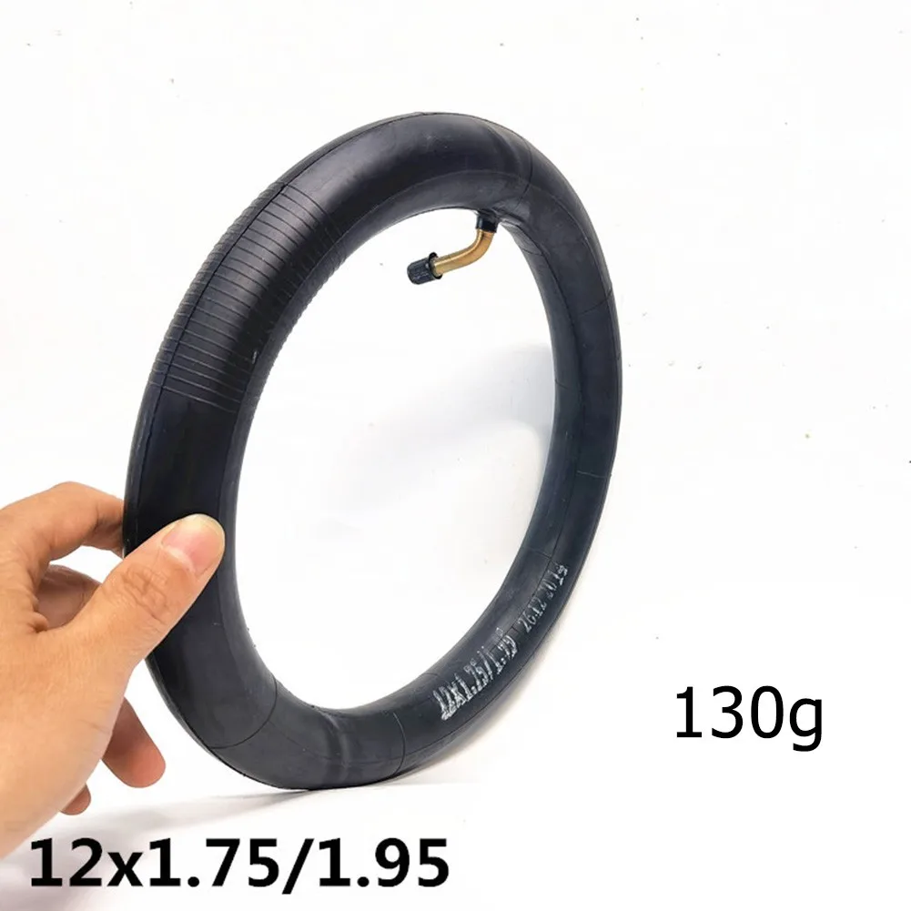 

12 дюймовая внутренняя труба электрического велосипеда 12 1/2x75/19.5 изогнутый клапан велосипедные внутренние трубки прочная Резина аксессуары ...