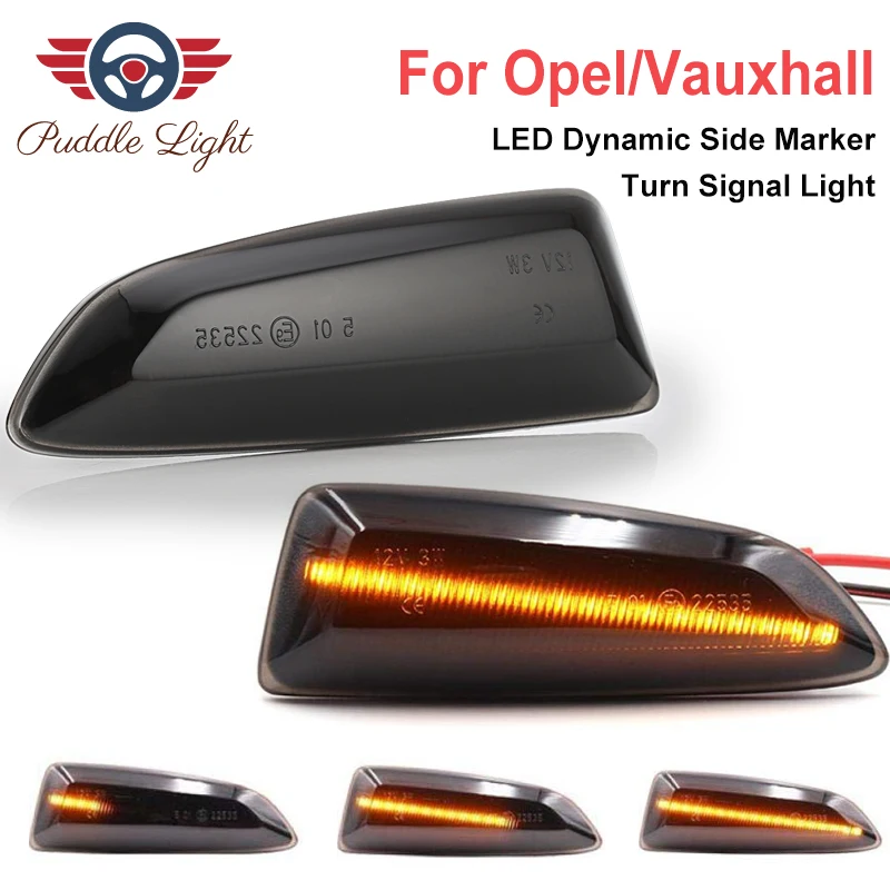 

LED Car Side Marker Light Repeater Turn Signal Light for Opel Astra J K Crossland Grandland X Insignia B Zafira Tourer C Regal