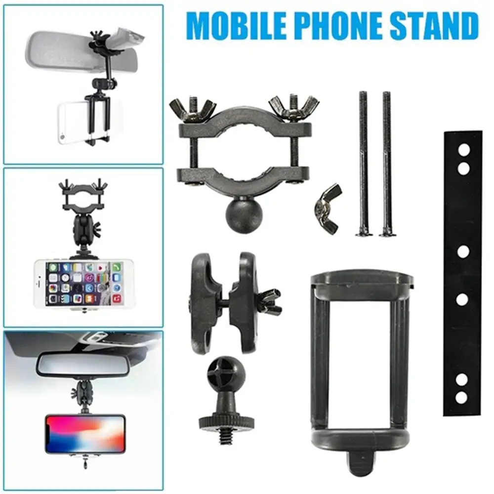 

Car Rear View Mirror Phone Holder 360-degree Rotation Car Phone Mount Suction cup support Auto Accessories