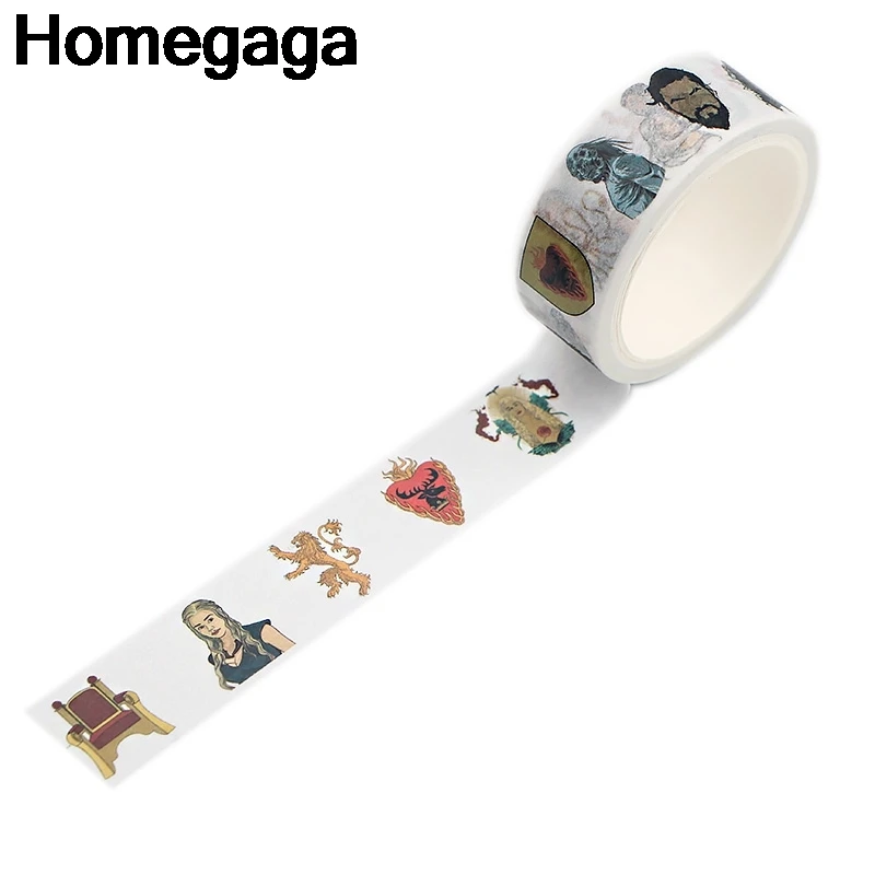 10 шт./партия Homegaga Игра престолов самоклеющаяся декоративная лента канцелярские наклейки Скрапбукинг пастеры DIY маскировки declas подарок D2345