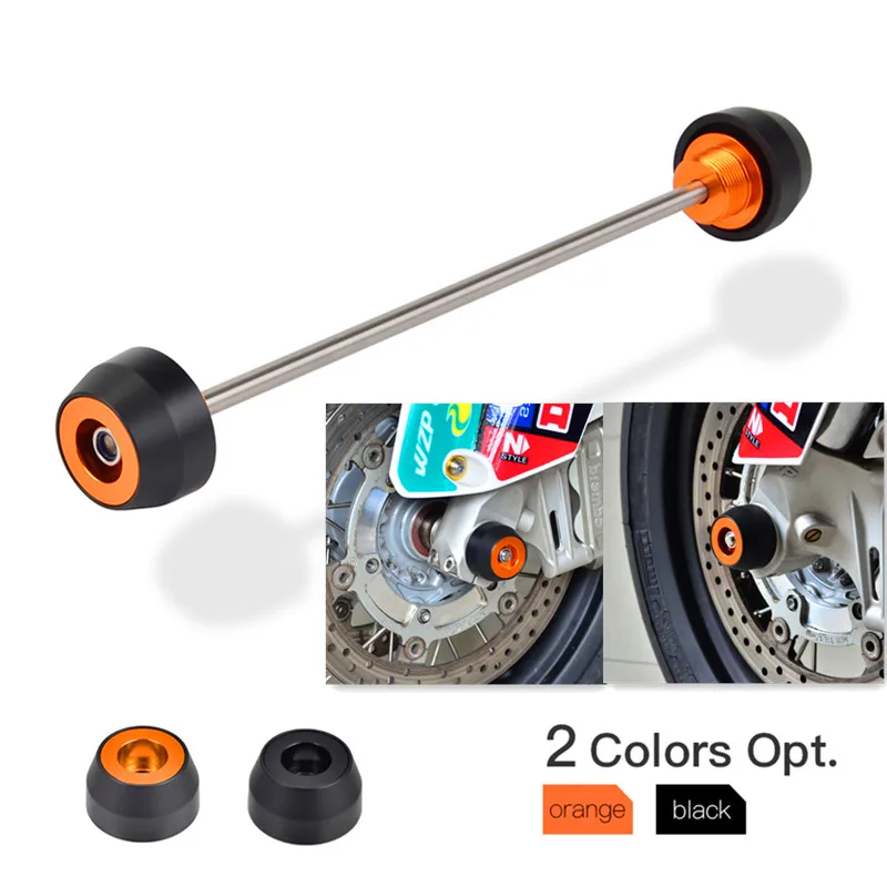 

For KTM 790 Adventure /R 19-21 1290 Super Adventure R S 17-21 1050 1190 Adv Front Axle Fork Wheel Slider Crash Falling Protector