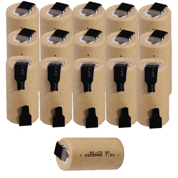 

16 pieces SC batteries 2200mah 1.2v subc nicd battery random color