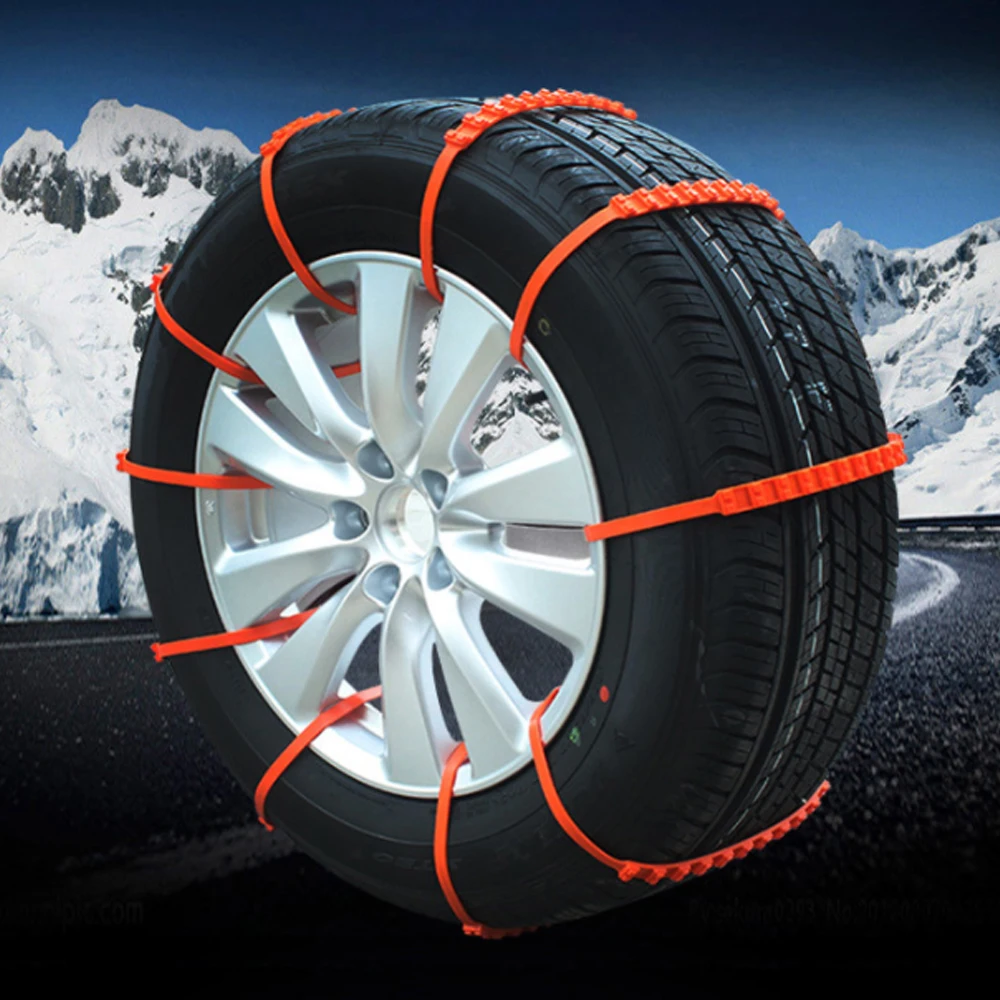 10PCS Tire Wheels Snow Chains for Car Winter Tire Anti-skid Chains Wheel Tyre Cable Belt Winter Outdoor Emergency Chain STC01