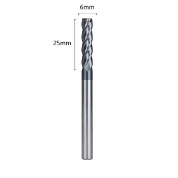 

Solid Carbide End Mill 6mm Shank Dia TiAIN Coat 4Flute CNC Router Bits For Wood！