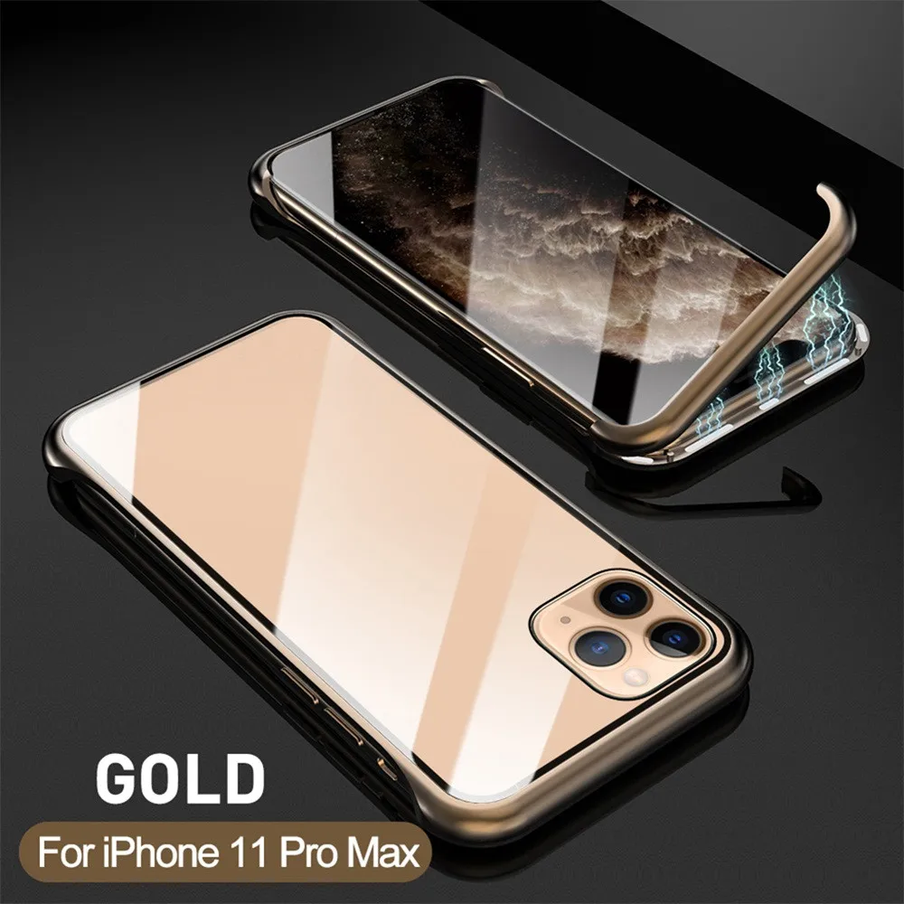 GD Чехол из закаленного стекла для iPhone 11 Pro Max, 6,5 дюймов, защита от падения, роскошный,, не оставляет отпечатков пальцев, суперпрочный, износостойкий - Цвет: GD