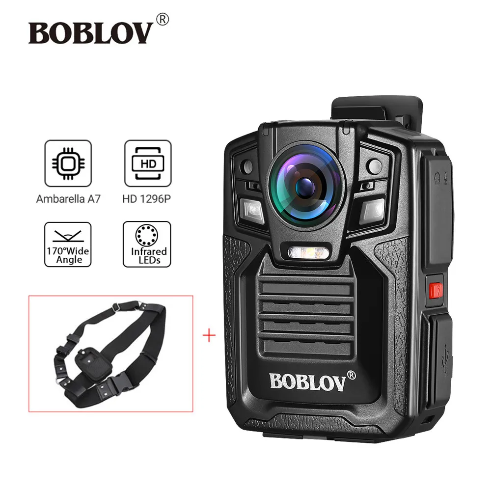 Мини видеокамера BOBLOV HD66 02 32 ГБ/64 Гб HD 1296P с ночным видением|Компактные видеокамеры|