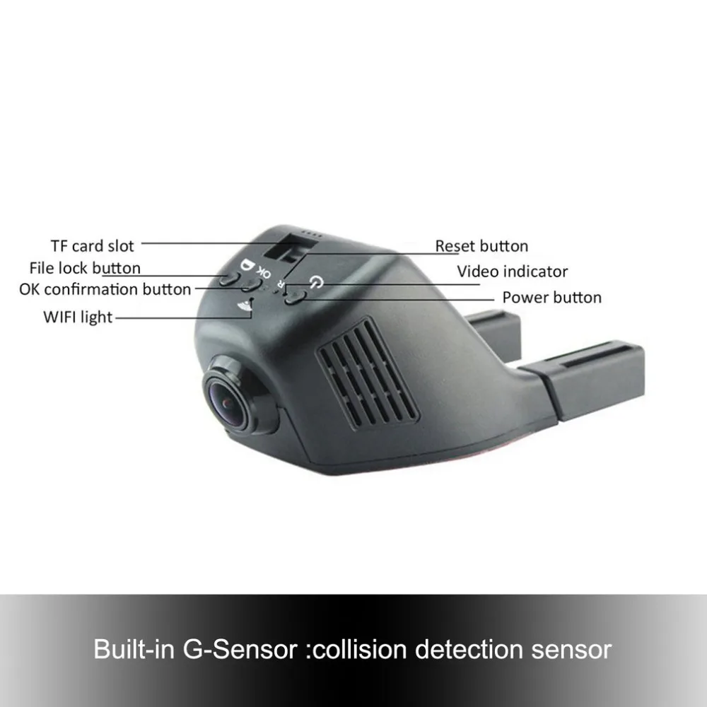 Новая V42 Автомобильная камера 1080P wifi DVR Dash-Cam Видео рекордер видеокамера ночного видения рекордер Видео Запись тире камера