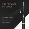 Fairywill P11 Sonic Whitening Electric Toothbrush Rechargeable USB Charger Ultra Powerful Waterproof 4 Heads and 1 Travel Case 5
