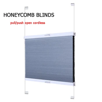 

honeycomb blinds cordless Window Blinds Upper And Lower Biparting Home Decorations customized size blinds shutter
