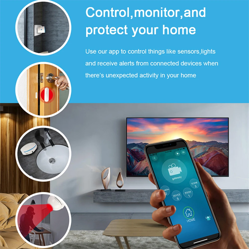 ZWave контроллер-концентратор Smart Home Поддержка всех смарт-устройств Z-Wave Alexa Google Home Совместимость