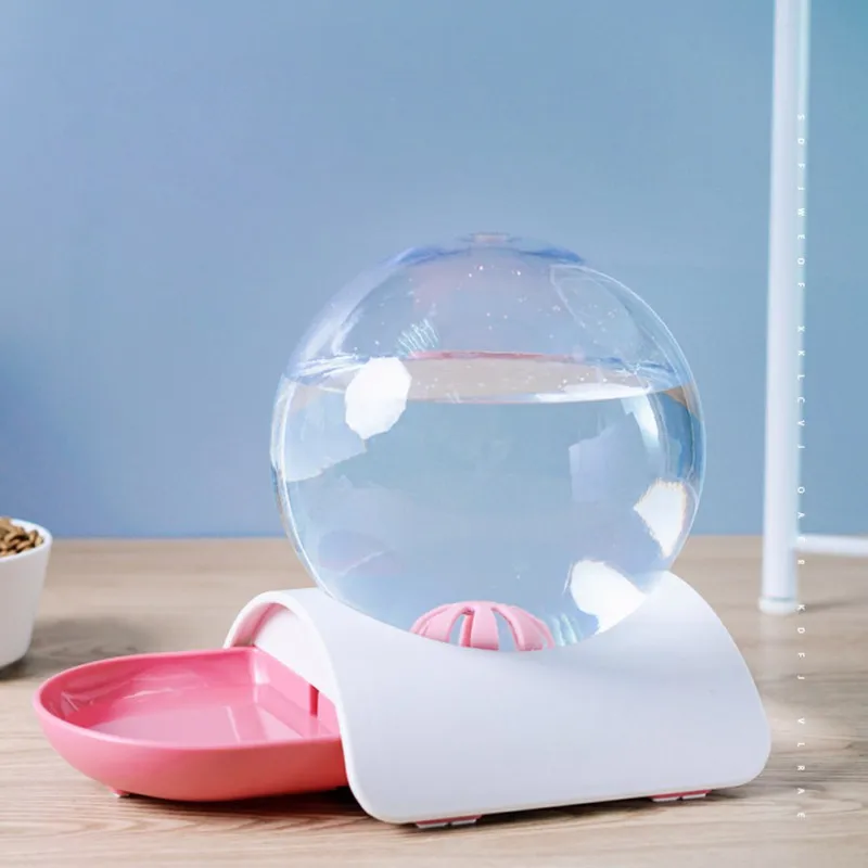 Bubble автоматический питатель для воды для домашних собак, большой объем для воды, диспенсер с мячом, для воды, для кошек
