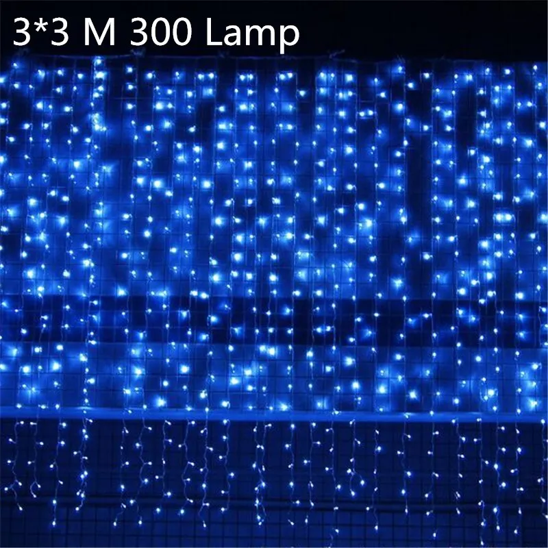 3x3m blue Год рождественские украшения для дома Adornos De Navidad Рождественский светодиодный светильник 3,5 м 96 светильник s Рождественская гирлянда Natal Kerst - Цвет: 3x3m blue