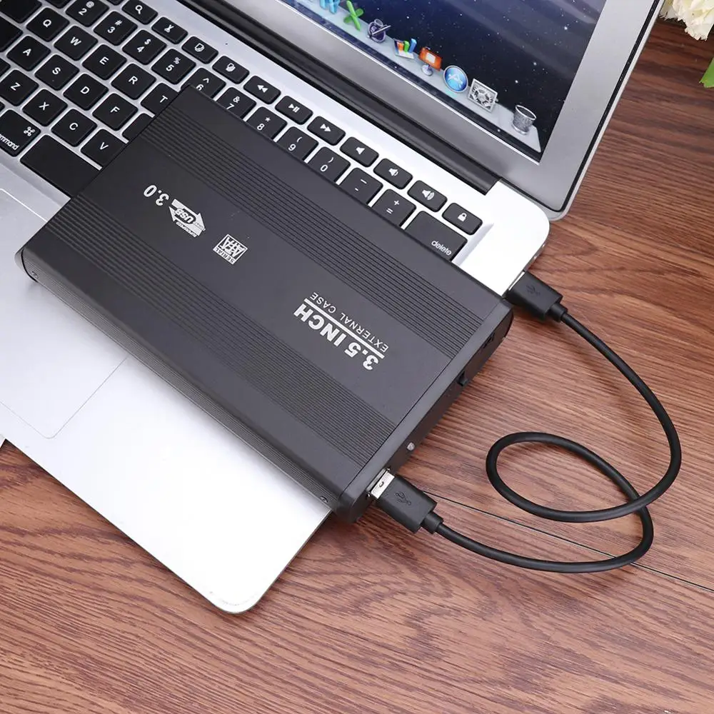 3,5 дюйма USB3.0/USB2.0 SATA HDD SSD Box 3,5 дюйма usb sata внешний корпус алюминиевый сплав корпус для жесткого диска UK Plug