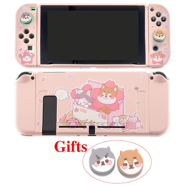 Protective Shell For Nintendo Switch Case Cute Kawaii Cat Dog Soft TPU Cover For Nintendo Switch Skin Console JoyCon Accessories for Switch