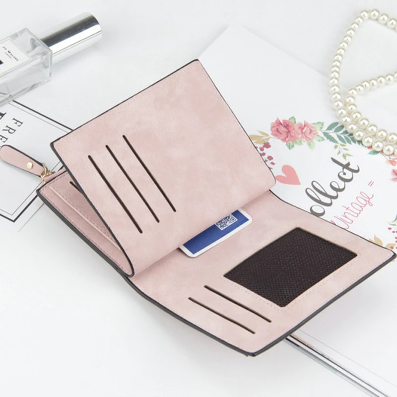 Small Lady Walet With Zipper for Girl Female Women Wallet Purse Card Money Bag Coin Holder Partmone Femme Short Coughs Penezenka