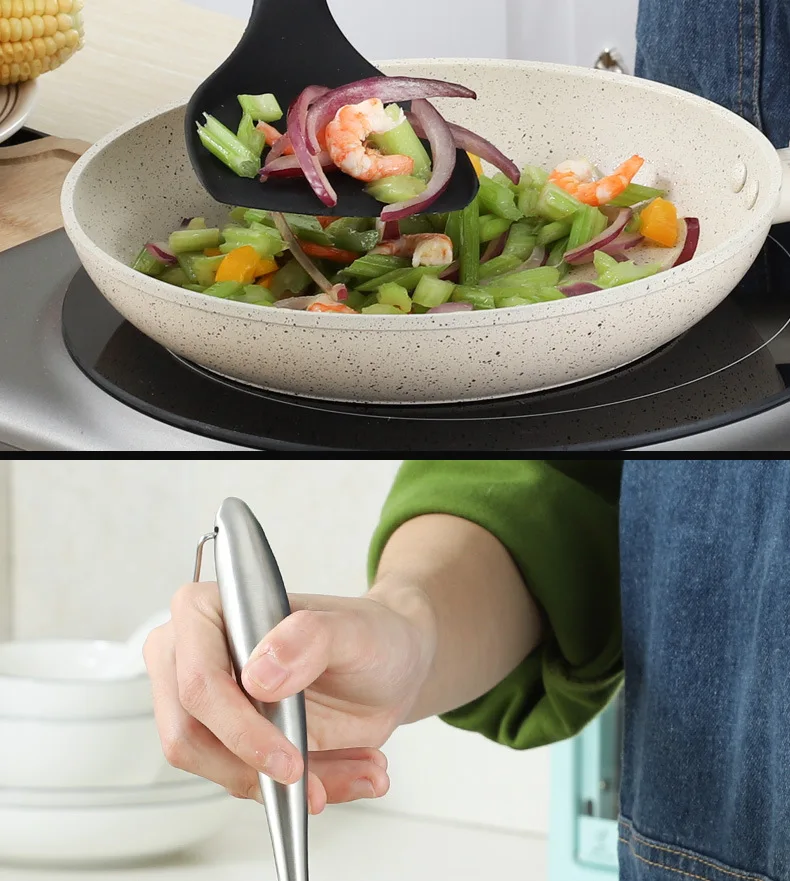 304 Spatula Silicone Spatula　 Non-stick Pot Only Shovel Kitchen Household Two-Piece Set Cooking Spatula Ladel High-temperature R