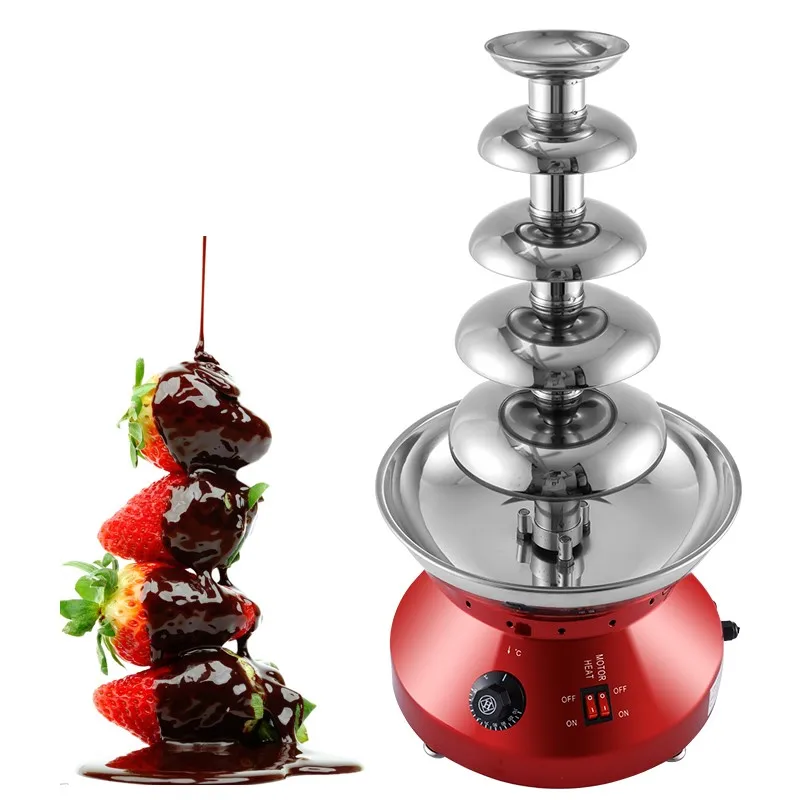 

Chocolate Fountain Machine Five-tier Chocolate Fountain Commercial Hotel Western Restaurant DIY Birthday Party Fountain Machine
