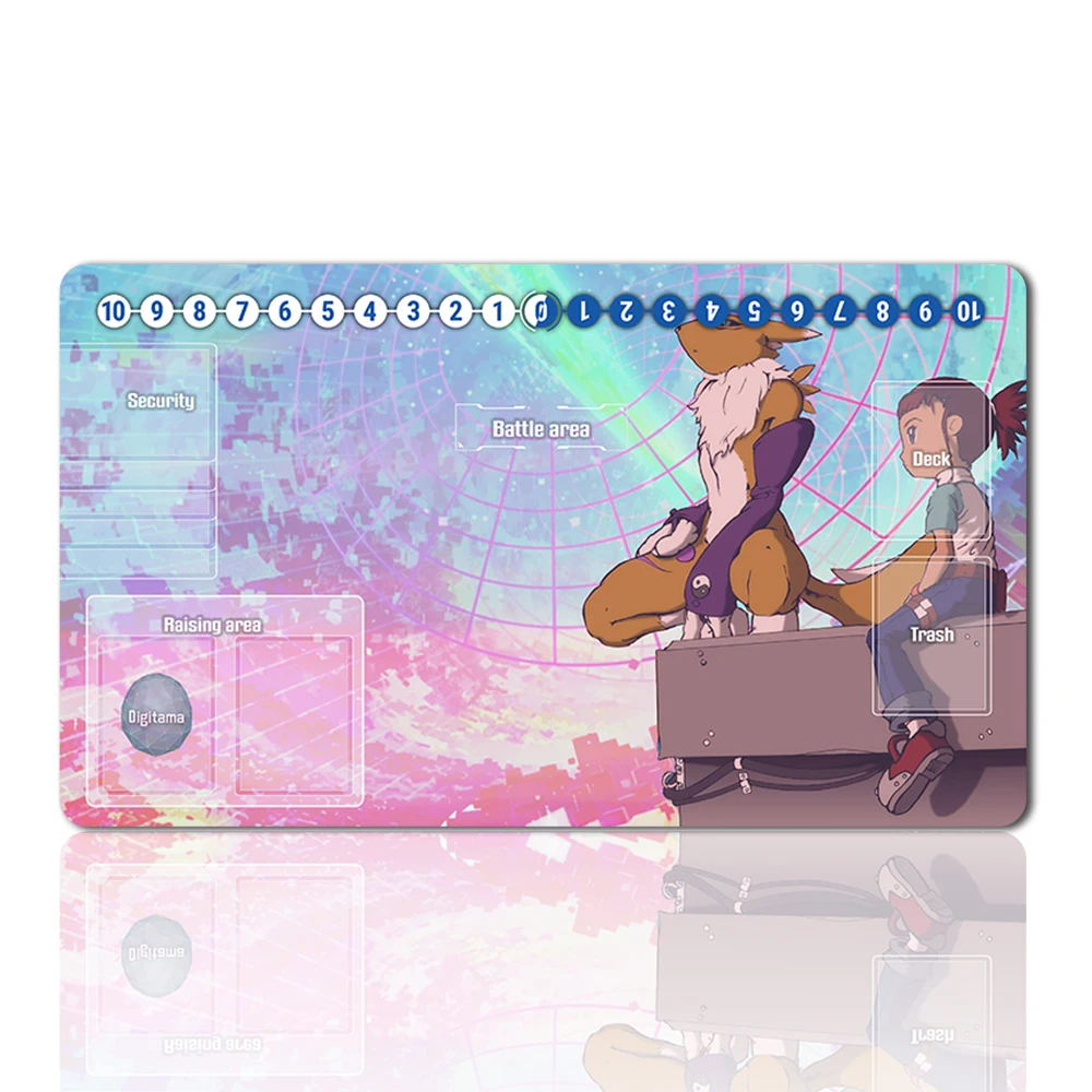 

Игровой коврик для настольной игры DTCG 30124339, размер 60x35 см, коврик для мыши, игровые коврики, совместимые с Digimon, TCG, геймпад