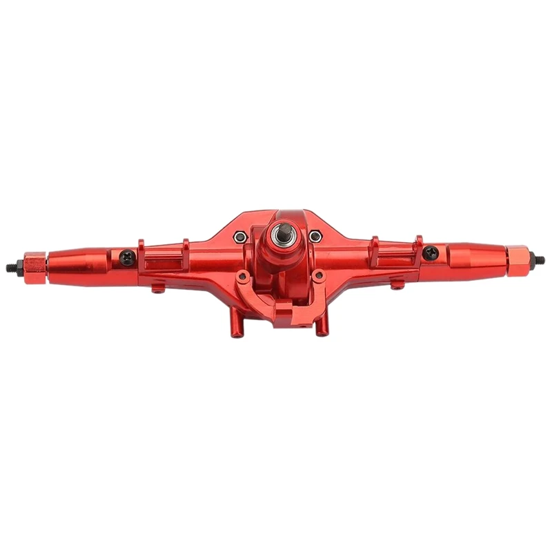

RC Car Metal Rear Axle Assembly for HSP 94180/RGT 18000 1/10 Crawler Car Red