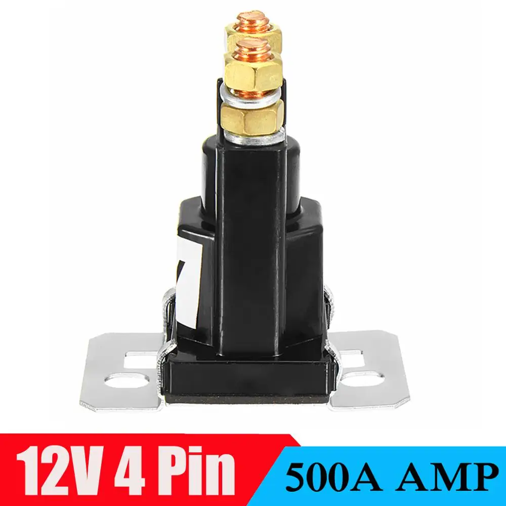 500A 12V DC 4 Pin Реле высокого тока контактор вкл/выкл автомобильный выключатель