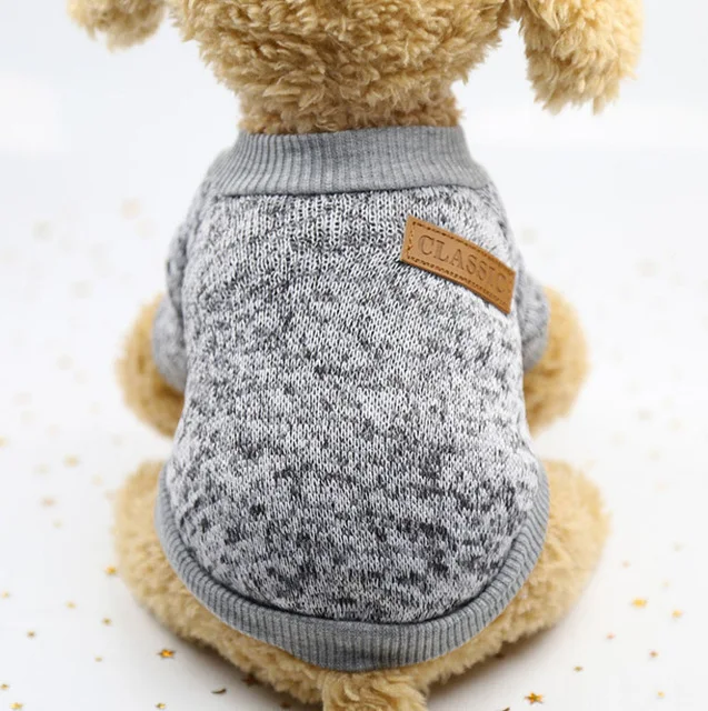 Dog Sweaters 7 Свитера для домашних собак, щенок, кошка, вязаный свитер, одежда, теплый осенне-зимний свитер, куртка, пальто, мягкий трикотаж, одежда - Цвет: Dog Sweaters 7