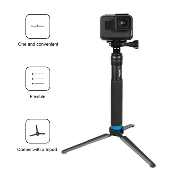

For GoPro Hero 5, Session / Hero 4 / 3+ / 3 / 2 / 1 / AKASO EK5000 EK7000 / SJCAM SJ4000 SJ5000 SJ6000 / Xiaomi Yi Selfie Stick