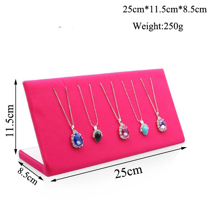Top New Linen Velvet Pendant Necklaces Earrings Bust Display Stand Jewelry Display Organizer For Jewelry Counter Showcase
