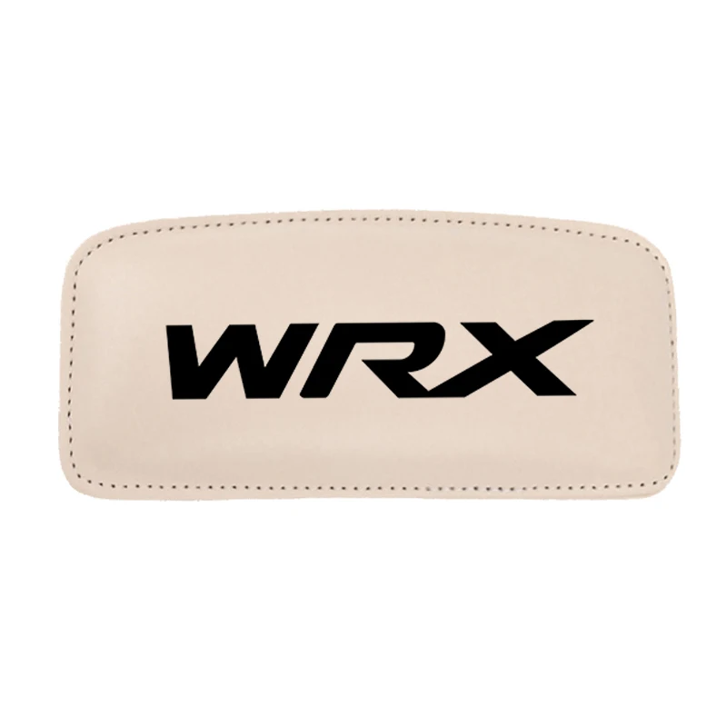1 шт., Кожаная подушка для ног, наколенник для Subaru WRX, подушка для сиденья автомобиля, подушка для поддержки ног - Название цвета: BEIGE black 1pcs