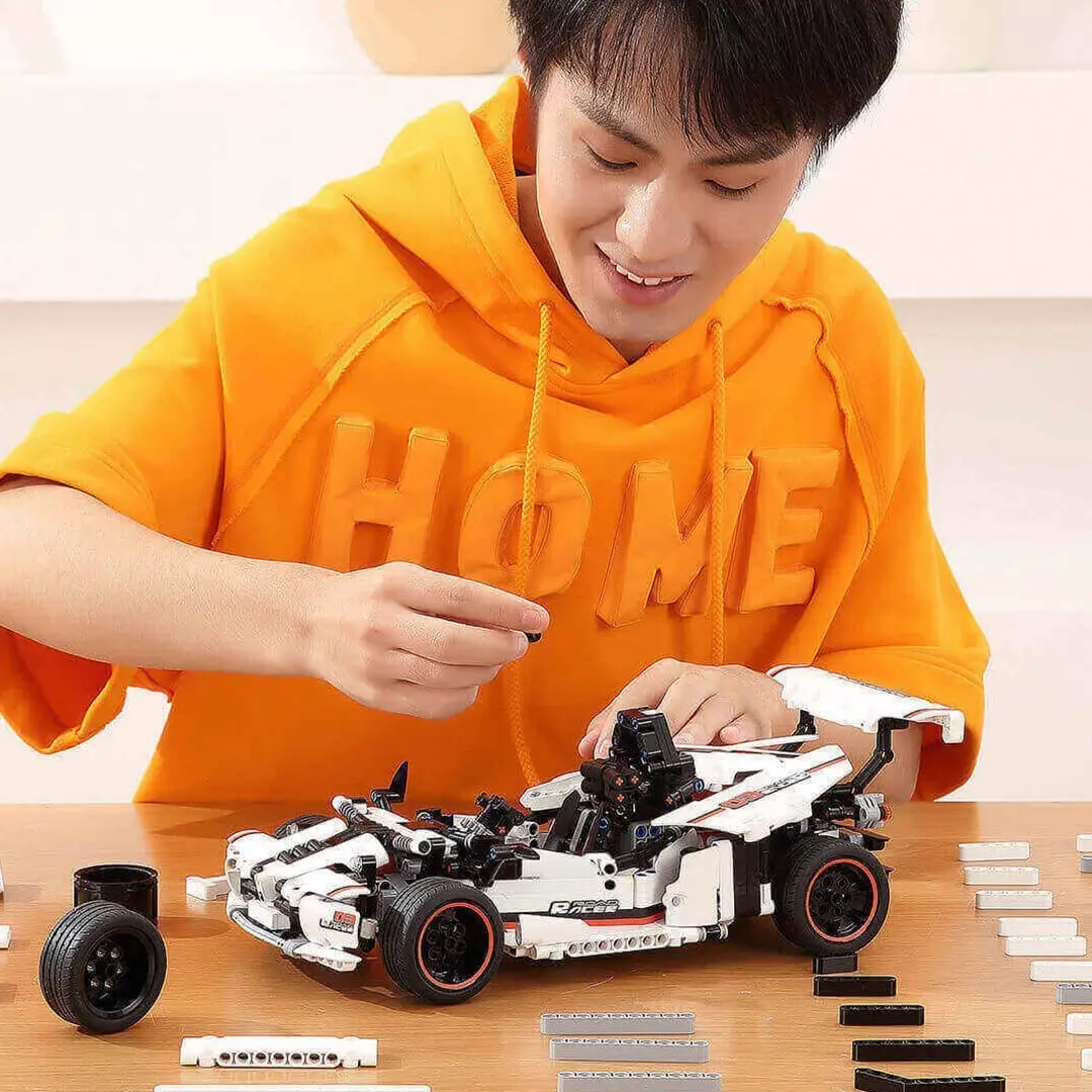 Xiaomi Smart Building Block Highway гоночный автомобиль моделирующий Xiomi Smart Highway Racing для детей мальчиков 3D Трехмерные рисунки