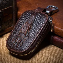 Натуральная кожа Ключи кошельки Брелок для ключей для мужчин Организатор ключей экономки брелок чехлы кейс на молнии Сумка Сумочка унисекс кошелек