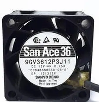 

Denki 9GV3612P3J11 DC 12V 0.75A 36x36x28mm 4-Wire Server Cooling Fan