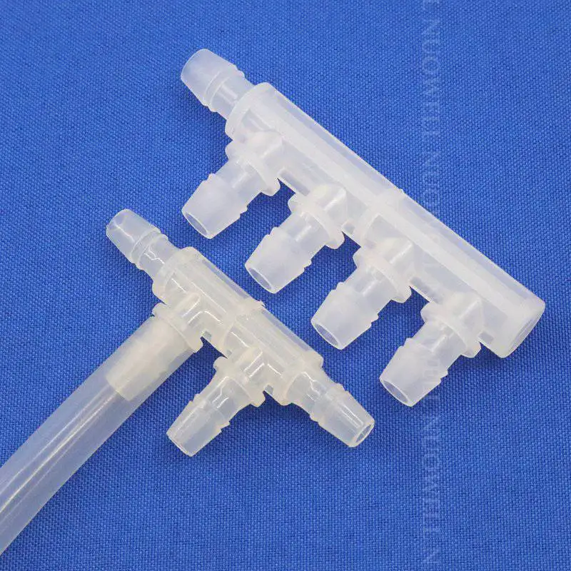 5~200pcs 2.4~7.9mm Food Grade PP 4-Ways 5-Ways Hose Splitter Connector Aquarium Fish Tank Water Air Hose Distributor