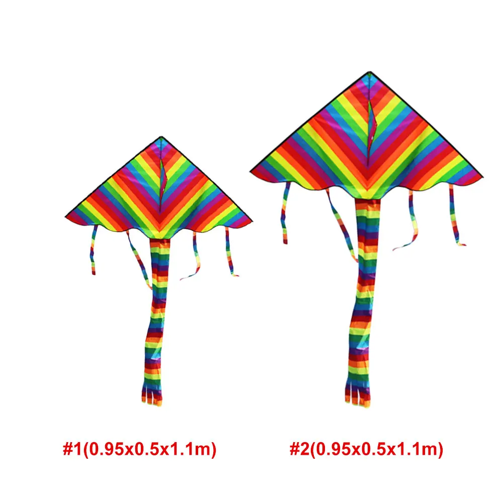 Long Kite Rainbow Kite Exercise Good Weather Empty Spaces Multicolor Chemical Fiber Cloth Kite Children Toy Beginning Ability