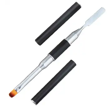 

1PC Dual Ended Polygel Nail Brush Acrylic Painting Pen Slice Shape Tools For UV Gel Acrylic Nails Extension Multifunal