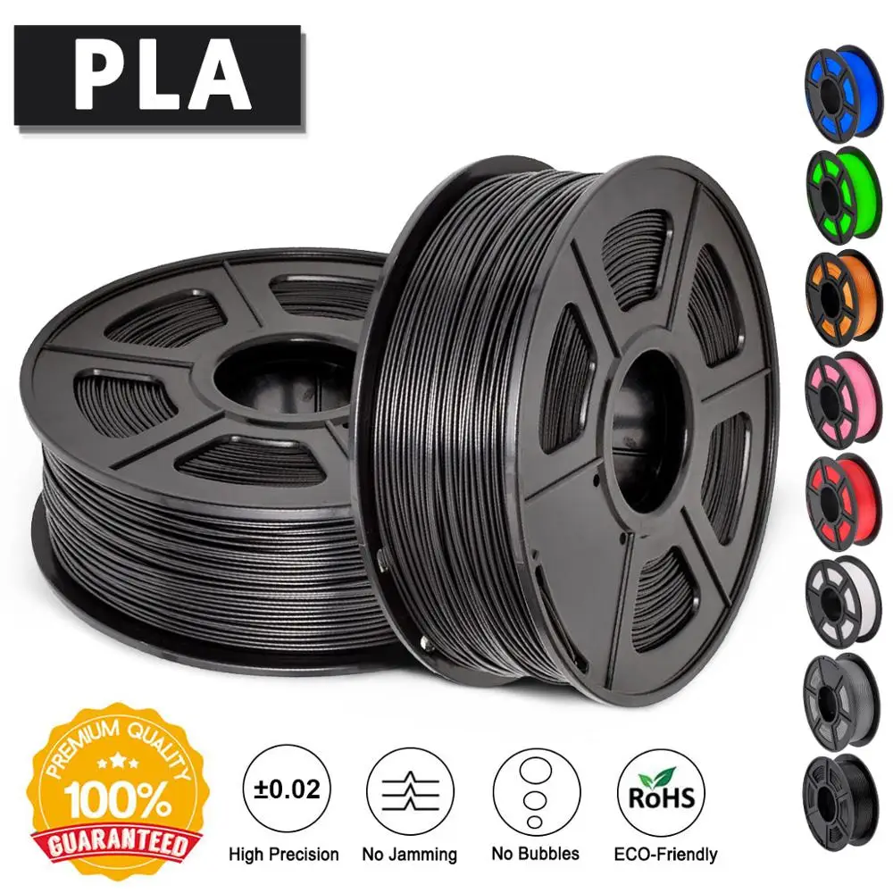 SUNLU PLA 3D нити 1 75 мм кг Пластик из пла пластика для принтеры Dimmensional погрешность +/ 0 02