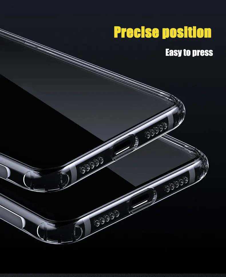 Чехол для HUAWEI Honor вид 20 V20 20i 20s Прозрачный чехол из ТПУ/силикона установлены Бампер Мягкий чехол на Honor 20 Pro прозрачный защитный чехол для задней крышки