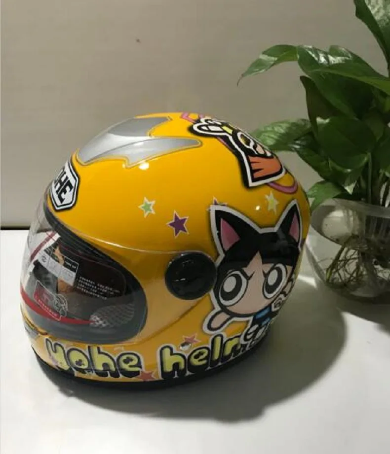 New YOHE Winter warm child Kids Motorcycle Helmets Baby Children Full Face Motorbike helmet made of ABS withe PC lens visor
