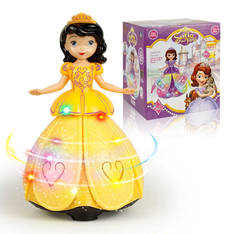 Kids Dance Princess Spin Bump /& Go Girl Doll avec lumières et musique jouet