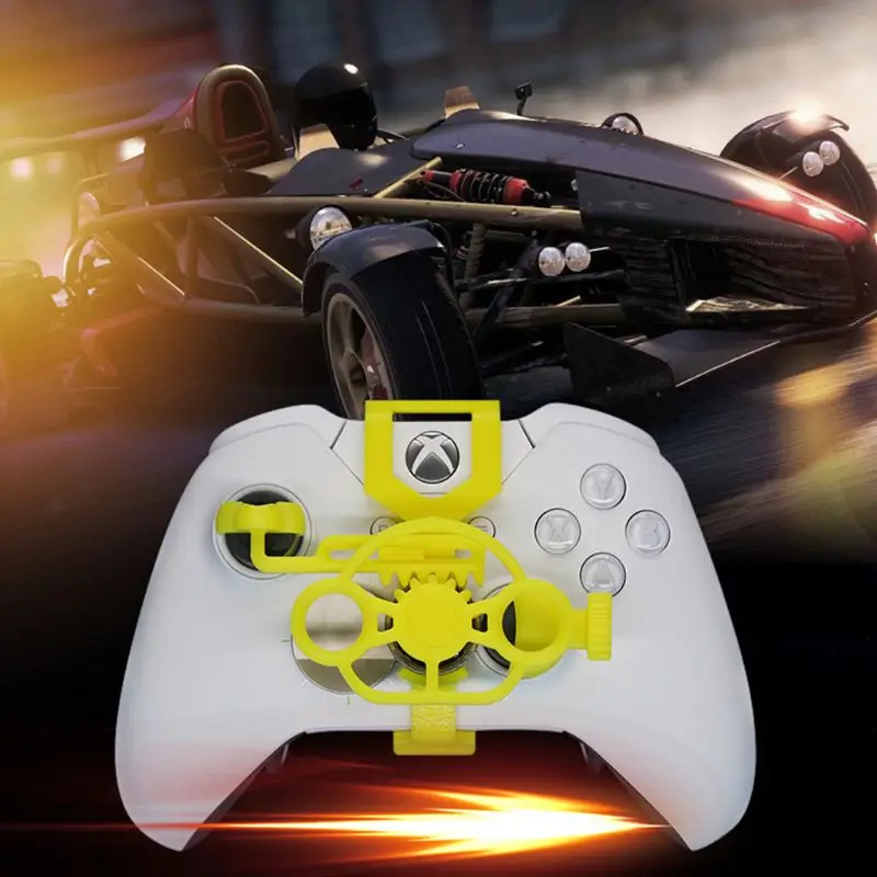 

Gaming Racing Wheel Pubg Mobile Joystick 3D Mini Steering Wheel Case Add on for -Xbox One X / -Xbox One S / Elite Controller