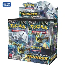 324 Cards Pokemon Card Sun & Moon Lost Thunder Booster Box (Pack of 36) Trading Card Game Kids Collection Toys 4 pack trading card toploaders 3x4inch transparent