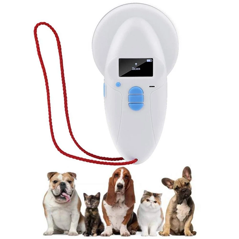 Pet мини-сканер 134,2 кГц EM4102/HDX/FDX чип-тег животных Bluetooth ручной Rfid считыватель